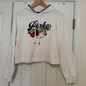 Pinko Flower Print Hoodie